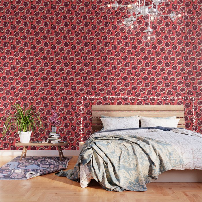 Pomegranate slices 2  Wallpaper