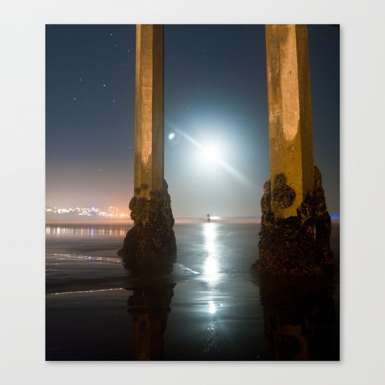 Amphitrite by Moonlight Canvas Print