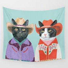 Rodeo Cats Wall Tapestry