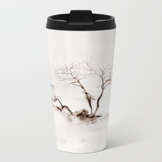 Scots Pine Sepia Travel Mug