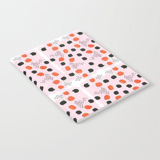 Uma - abstract minimal modern painting dorm college hipster trendy pastel painterly brushstrokes art Notebook