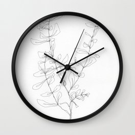 Esther Olive Branch Wall Clock