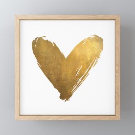 Heart of Gold Framed Mini Art Print
