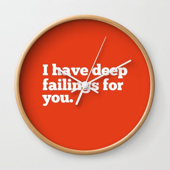 Deep Failings For You Wall Clock