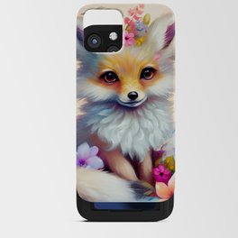 Fox in Flowers - Nursery Art iPhone Card Case