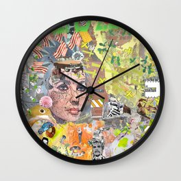 Desistance - TWO Wall Clock | Digital, Art, Jefferyjjenkins, Collage, Jx3 