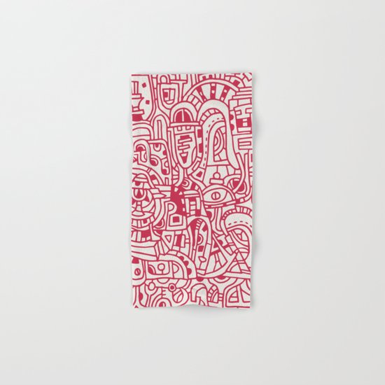 Red Dot Hand & Bath Towel