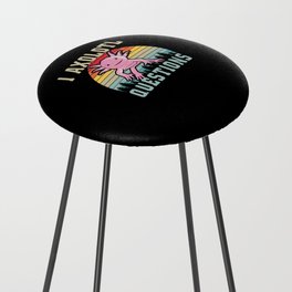 I Axolotl Questions Fish Cartoon Cute Axolotl Counter Stool