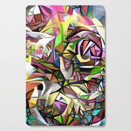 Stained Glass Rose Cutting Board