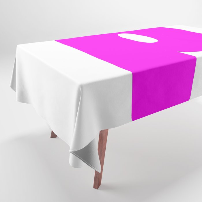 p (Magenta & White Letter) Tablecloth