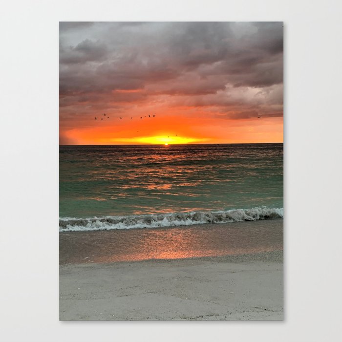 Moody Sunset Canvas Print