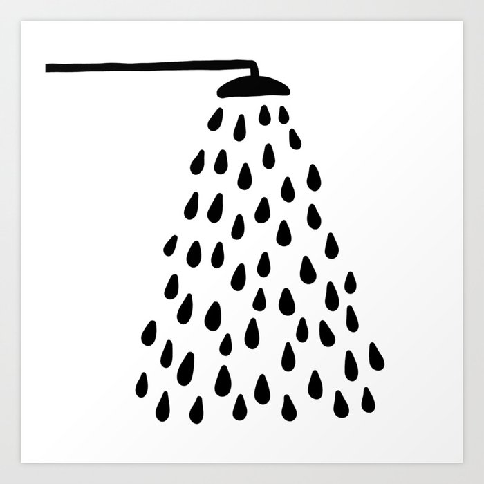 Shower in bathroom Art Print by bigmomentsdesign Society6