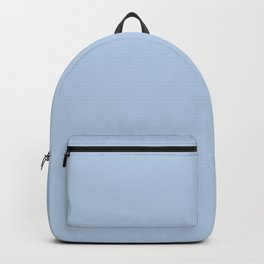 Pastel Blue Solid Color Inspired by Valspar Utterly Blue 4006-7B Backpack | Bluesolid, Light, Color, Bluesolidcolor, Painting, Digital, Pattern, Simple, Solidcolor, Graphicdesign 