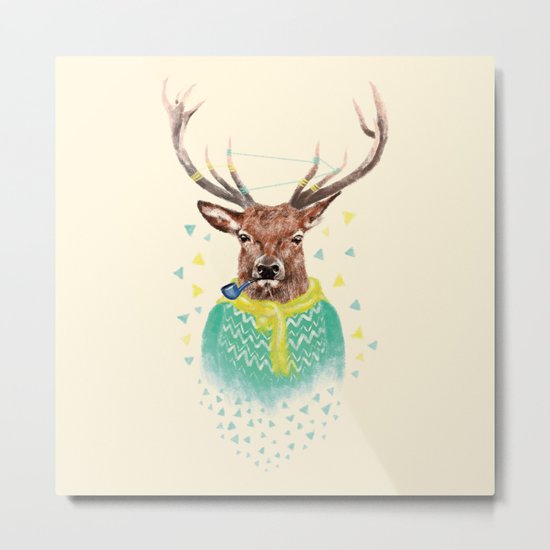 Wonder Deer Metal Print