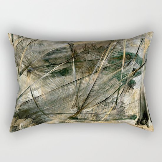 Silver and Gold Rectangular Pillow