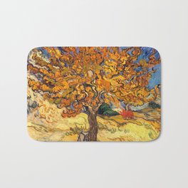 The Mulberry Tree by Vincent van Gogh Bath Mat