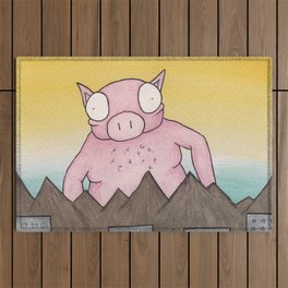 Mr. Pig Outdoor Rug