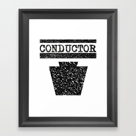 Conductor - Keystone Logo Framed Art Print
