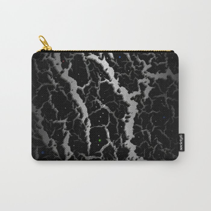 Cracked Space Lava - Black/White Carry-All Pouch