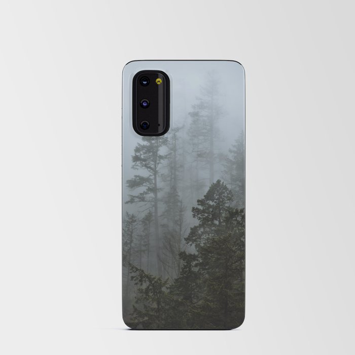 Foggy forest in Oregon  Android Card Case