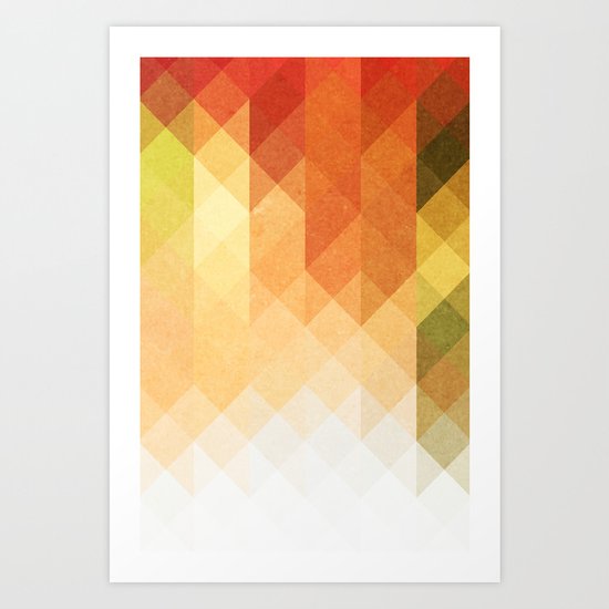 Three Way Retro Art Print