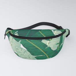 Classic Banana Leaves in Palm Springs Green Fanny Pack