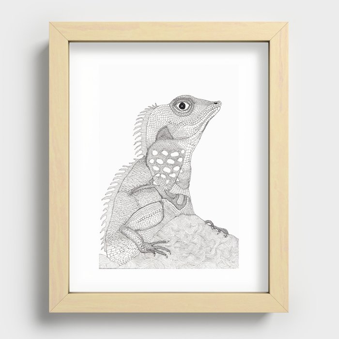 lizard Recessed Framed Print