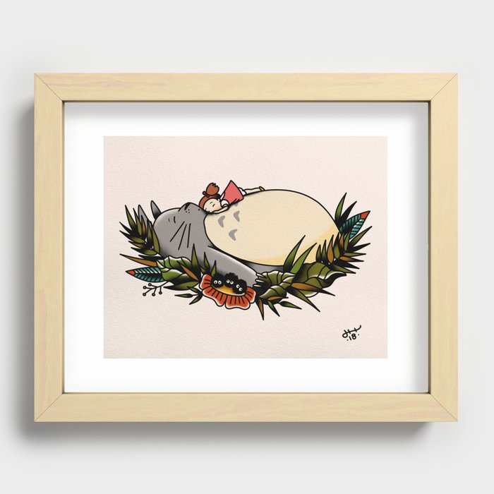 Afternoon Snooze Recessed Framed Print