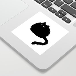 Black cat Sticker