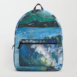Starry sky Backpack | Pattern, Illustration, Night, Digital, Street Art, Watercolor, Mysticism, Abstract, Oil, Surrealism 