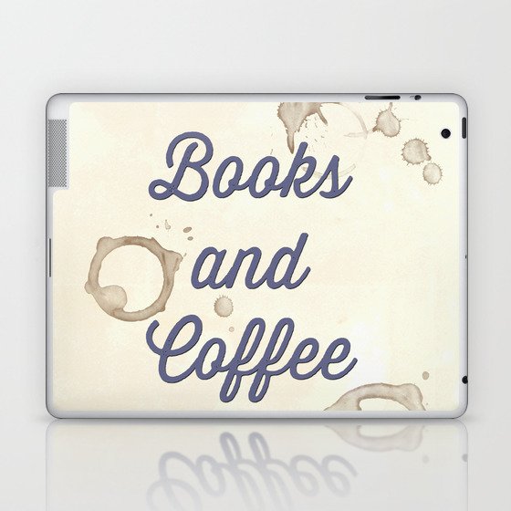 Books and Coffee Laptop & iPad Skin