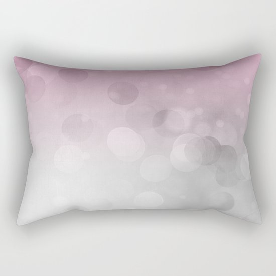 Pink light abstract bokeh design Rectangular Pillow