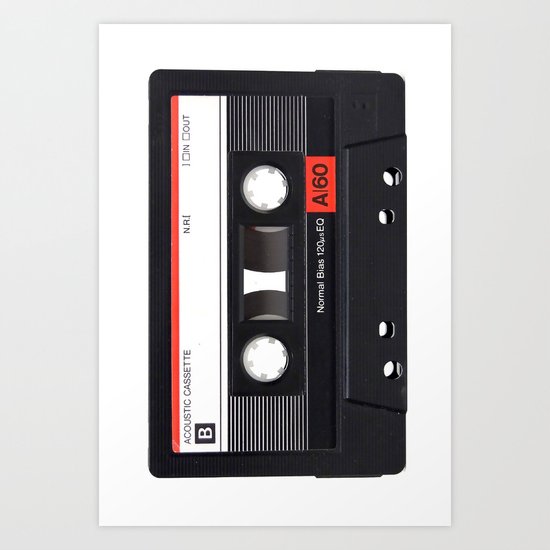 Old School Tape Art Print