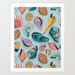 Dreamy Sea Shells  Art Print