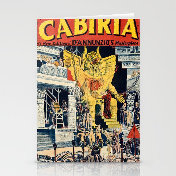 Cabiria vintage poster Stationery Cards