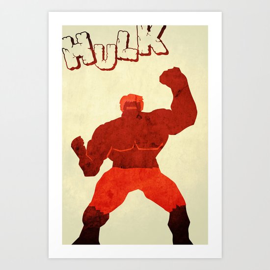 The Avengers Hulk Art Print