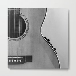 acoustic electric guitar music aesthetic close up elegant fine art photography  Metal Print | Acousticelectric, Instruments, Aesthetic, Photo, Acoustic, Strings, Guitar, Musicprints, Musican, Black And White 