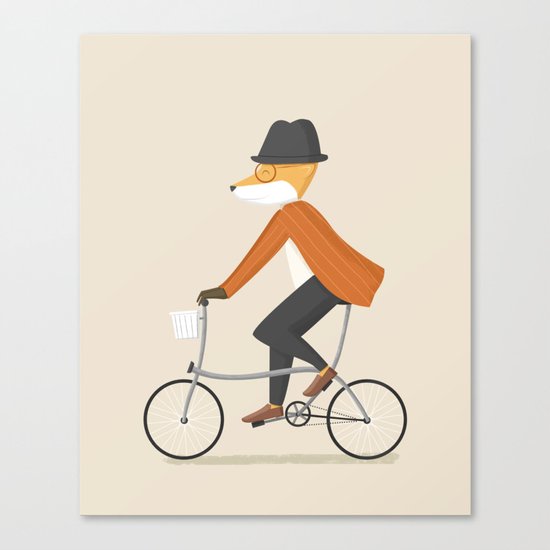 Mr. Fox is on His Way Canvas Print