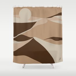 Abstract Sand Dunes Shower Curtain