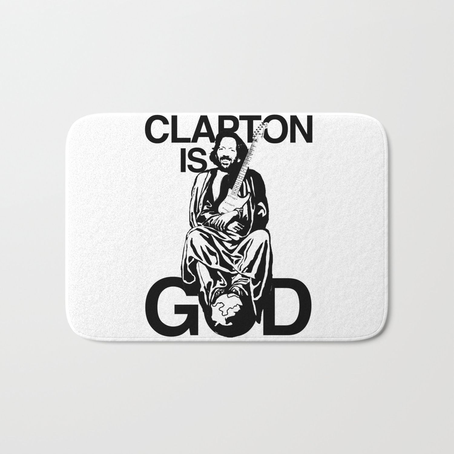 Clapton Is God Eric Clapton Bath Mat By Wilddelilah Society6