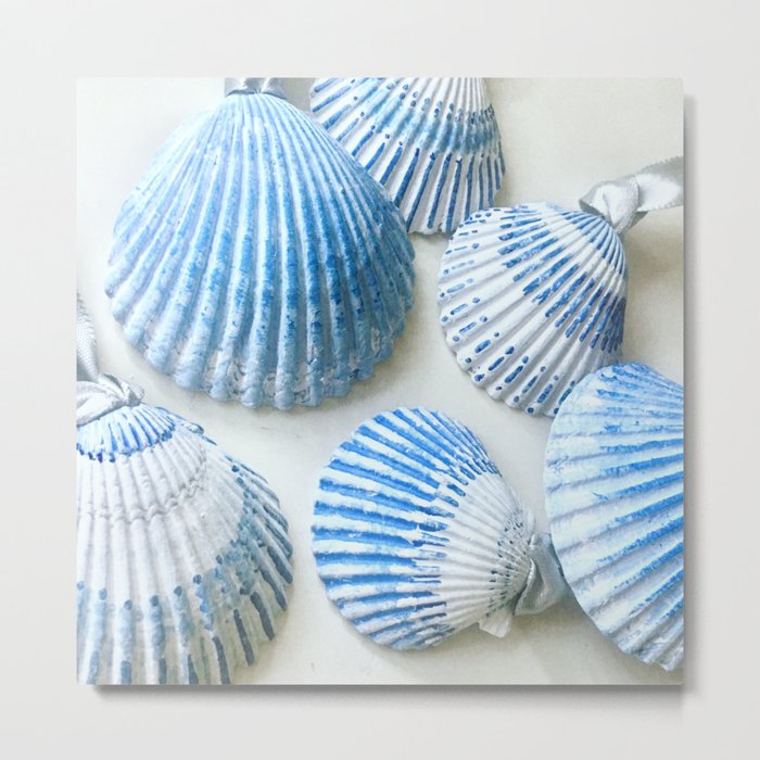 cottage by the seashells, soft Metal Print