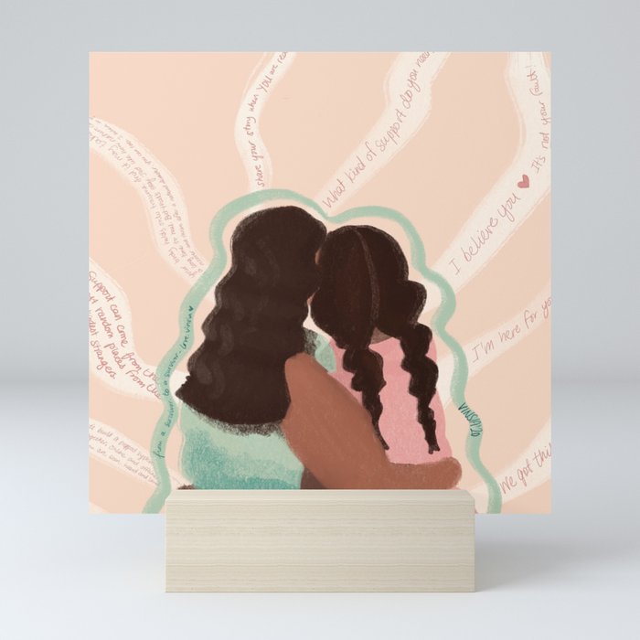 Lean on me Mini Art Print