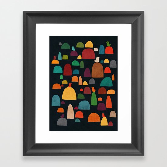 The zen garden Framed Art Print