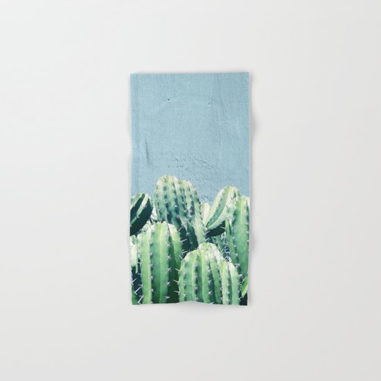 Cactus & Teal #society6 #decor #buyart Hand & Bath Towel