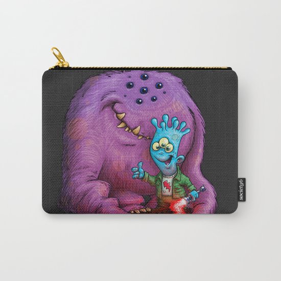 A boy and his Grogg Carry-All Pouch