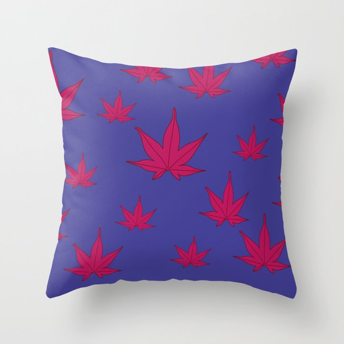 pattern maple leaf Throw Pillow