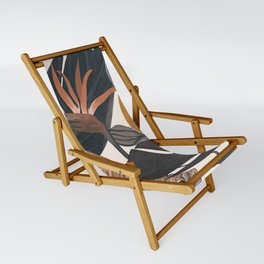 Abstract Tropical Art III Sling Chair