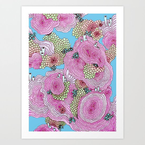 Reef #3.5.1 Art Print