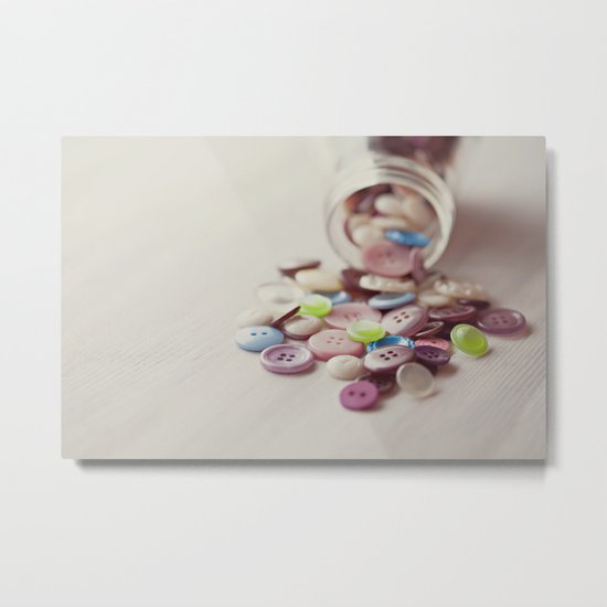 Need Buttons? Metal Print