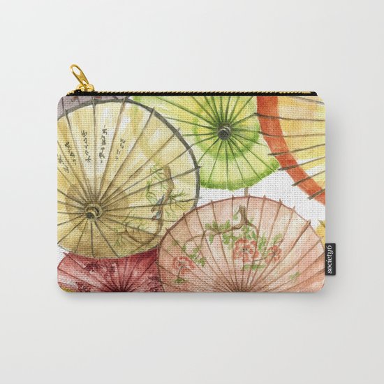 Paper Umbrellas Carry-All Pouch